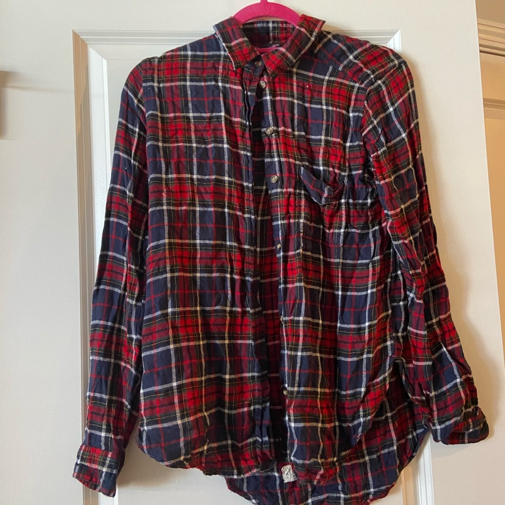 Slouchy American Eagle flannel